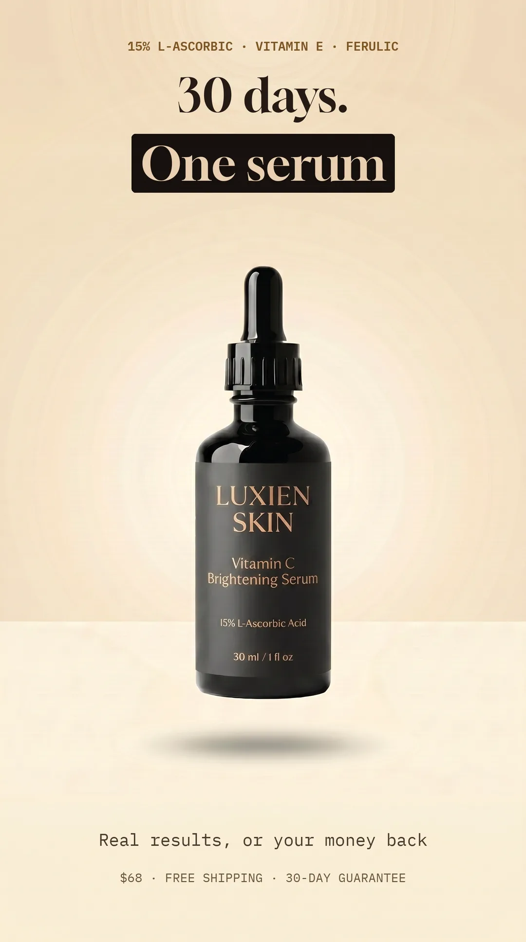 Luxien Skin — 30 days, one serum